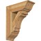 Ekena Millwork Merced Traditional Rough Sawn Bracket w/ Offset Brace, Western Red Cedar, 8"W x 22"D x 26"H BKT0806X22X26MRC01RWR - alternate 1